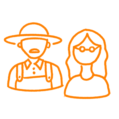 Support farming families + communities. image